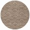 Homeroots 8' Brown Beige And Taupe Round Geometric Washable Indoor Outdoor Area Rug 615190 - alternate 2