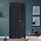 Sartodoors Sliding French Pocket Door 30x84 Solid Core Modern Interior VEREGIO7411PD-ANT-30 x 84 - alternate 2