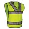 Reflective Apparel ANSI Type P Class 2 Public Safety Breakaway Vest with V-Neck 549ST-LM-4X-5X - alternate 3