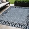 Homeroots 5' X 8' Blue Animal Print Washable Indoor Outdoor Area Rug 607639 - alternate 1