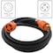 Ac Works SOOW; Cold Weather Extension Cord, 10 AWG, Indoor/Outdoor, 10/4, 1 Outlets, L15-30R, Black, Rubber L1530PR-025 - alternate 2