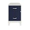 Space Solutions 14.25 in W 2 Drawer Vertical File Cabinet W/ Accessory Drawer & Legs, Pearl White / Navy 25935 - alternate 4