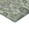Homeroots 5' X 8' Artichoke Green And Fern Green Damask Washable Indoor Outdoor Area Rug 588167 - alternate 6