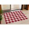 Homeroots 3' X 5' Red And Ivory Plaid Washable Indoor Outdoor Area Rug 595427 - alternate 1