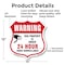 Signmission 24 Hour Surveillance Shield Sign Warning, 12 Inch X 12 Inch, Aluminum Metal Sign SHI-A-12-347 - alternate 2