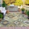 Homeroots 8' X 10' Fern Green Gold And Charcoal Southwestern Washable Indoor Outdoor Area Rug 632266 - alternate 2