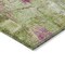 Homeroots 8' Lime Green Ivory And Pink Round Abstract Washable Indoor Outdoor Area Rug 596874 - alternate 3