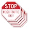 Signmission Stop Weigh Traffic Only, 10 inch X 10 inch, Aluminum Metal Signs, 5PK OC-A-5Pack-10-283 - alternate 1