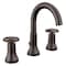 Delta Trinsic: Two Handle Widespread Bathroom Faucet 3558-RBMPU-DST - alternate 2