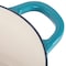 Crockpot Artisan 7 Quart Round Enameled Cast Iron Dutch Oven with Lid in Teal 137374.02 - alternate 3