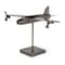 Homeroots 11" Dark Gray Metal Airplane Bomber Tabletop Sculpture 392439 - alternate 5