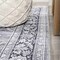 Jonathan Y Bausch Bohemian Distressed Chenille Non-Slip Machine-Washable Gray/White 5 ft. x 8 ft. Area Rug WSH201A-5 - alternate 5