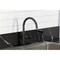 Kingston Brass Single-Handle Kitchen Faucet, Matte Black KSD2430RNX - alternate 3