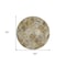 Homeroots 8' Taupe Beige And Gray Round Abstract Washable Indoor Outdoor Area Rug 577687 - alternate 3
