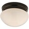 Boston Harbor Single Light Round Ceiling Fixture, 120 V, 60 W, 1-Lamp, A19 or CFL Lamp, Bronze Fixture F13BB01-6854-ORB - alternate 1