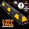 Xpose Safety Parking Block, Rubber, 4 in Height, 48 in Length, Black/Yellow 2 PK PBSY-4-2-X-S - alternate 2