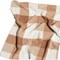 Homeroots 50" X 60" Ivory And Taupe Faux Sherpa Plaid Throw Blanket 483450 - alternate 2