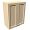 Rigel Cabinetry Kitchen Wall Cabinet, 27 in W x 30 in H, 2-Door, Gray, Solid Wood RTA - 806204 - alternate 1