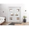 Vdomdoors Slab Door Panel Opaque Glass 28x80 inches Sete 6999 White Silk with Mirror Modern Finished Doors SETE6999S-WS-28 - alternate 3