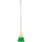 Bruske 9'' W. x 37'' L. Wood Handle Flared Lobby Household Broom Green Bristles 5407-12 - alternate 1