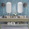 Apollo Tile Festa 1.7 in. x 9.6 in. Glossy Blue Ceramic Picket Wall and Floor Tile 2.37 sq. ft./case, 23PK APLPCD88NVGL - alternate 3