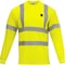 Ironwear Class 3 Hi Vis Reflective Flame Retardant Long Sleeve Safety Shirt with Chest Pocket, Lime, X-Large 1204FR-L-TP-XL - alternate 1