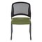 Office Star ProGrid Titanium & Black Visitors Chair, Sled Base, Dillon Green 86725R-R106 - alternate 2