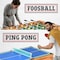Serenelife Multi Game Table, 48 in Sports Arcade Games with Accessories, Ping Pong, Hockey, Pool Billiards SLMTGTBL41 - alternate 4