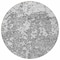 Homeroots 8' Gray And Ivory Round Abstract Washable Indoor Outdoor Area Rug 612745 - alternate 2