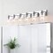 Jonathan Y Irving 40" 6-Light Seeded Glass/Iron Modern Contemporary LED Vanity Light, Chrome JYL7621C - alternate 3