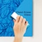 Fab Glass And Mirror Magnetic Glass Dry Erase Board for Wall, 48in x96in Eased Corners, Blue Surface Frameless Glass Bo GBZ48x96-SB606 - alternate 3