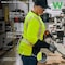 Ergodyne Hi-Vis Shirt, S, Lime, Long Sleeve 22332 - alternate 3