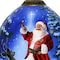 Homeroots Starry Heaven and Santa Hand Painted Mouth Blown Glass Ornament 477512 - alternate 2