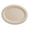 World Centric Fiber Plates, Paper, 12" dia, Oval, Natural, 500PK PLSCU12OLFP - alternate 1
