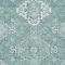 Homeroots 3' X 5' Aqua Teal Blue And Ivory Medallion Washable Indoor Outdoor Area Rug 589026 - alternate 3