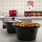 Megachef Triple 2.5 Quart Slow Cooker and Buffet Server in Copper and Black with 3 Cooking Pots MC-1210 - alternate 2