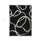 Homeroots 3' X 5' Black And Ivory Abstract Washable Indoor Outdoor Area Rug 597457 - alternate 3