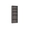 Homeroots 71" Gray Wood Adjustable Five Tier Bookcase 355726 - alternate 3
