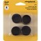 Shepherd Hardware Furniture Leg Tip, Round, Plastic, Black, 1-1/8 in Dia 9768 - alternate 2