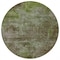 Homeroots 8' Brown Round Abstract Washable Indoor Outdoor Area Rug 608779 - alternate 2