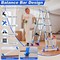 Wrightmaster 20ft Reach Aluminum Multi-Position Ladder w/ Wheels and Stabilizer Bar, 330 lbs. Load Capacity Blue ZOR-20FT-BU - alternate 2