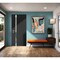 Vdomdoors Steel Door Cynex 6777 Black Stainless Inserts Single Modern Painted-W36xH80-Left Inswing CYNEX6777EXD-BLK-W36 x H80-Left-hand Inswing - alternate 2