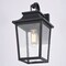 Vaxcel Irving Park Black Outdoor Wall Sconce Light, Clear Seeded Glass, Dimmable T0806 - alternate 4