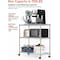 Ipower 3 Tier Shelf, 23*13*30Inch, Chrome, Plastic Caster Included HKSHLF23133003C - alternate 6