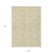 Homeroots 9' X 12' Wheat And Ivory Geometric Washable Indoor Outdoor Area Rug 594891 - alternate 2