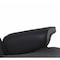 Homeroots 35" Black and Brown Genuine Leather Tufted Swivel Lounge Chair With Ottoman 526374 - alternate 5