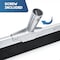 Dsv Standard Curved Floor Squeegee 24", Rubber Blade Garage Squeegee, Taper Pole Connection, Handle not included 87224 - alternate 3