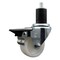 Service Caster 3'' Nylon Swivel 1-3/4'' Expanding Stem Caster with Brake SCC-EX20S314-NYS-PLB-134 - alternate 1