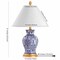Jonathan Y Xia 21 in. Ceramic/Iron Classic Modern LED Table Lamp, Blue, 2PK JYL6606A-SET2 - alternate 3