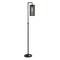 Homeroots 69" Black Floor Lamp With Black Mesh Metal Cylinder Shade 523477 - alternate 3